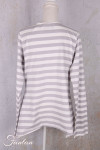 PLÜ-Plus la vie Cardigan 5082 Cement stripe