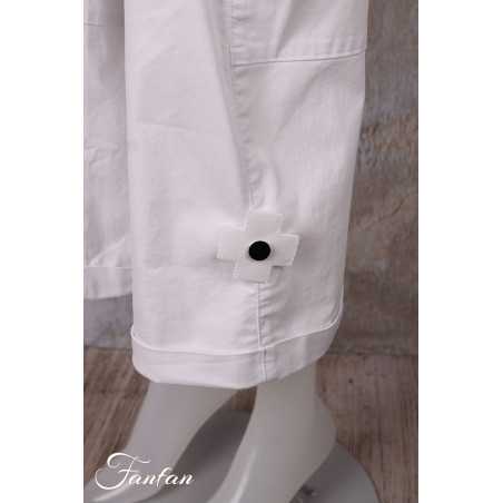 PLÜ-Plus la vie Pantacourt perfect pant 10010 white