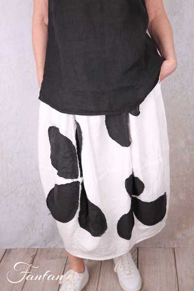 Grizas Jupe 4482-L532-151-17 blanc et noir