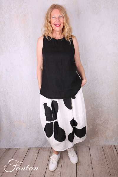 Grizas Jupe 4482-L532-151-17 blanc et noir