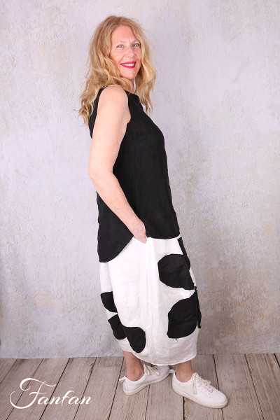 Grizas Jupe 4482-L532-151-17 blanc et noir