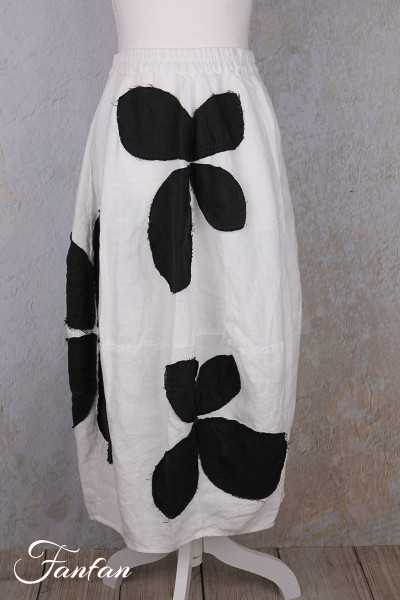 Grizas Jupe 4482-L532-151-17 blanc et noir