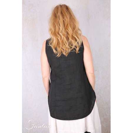 Grizas Top 52144/4-L400 en lin noir