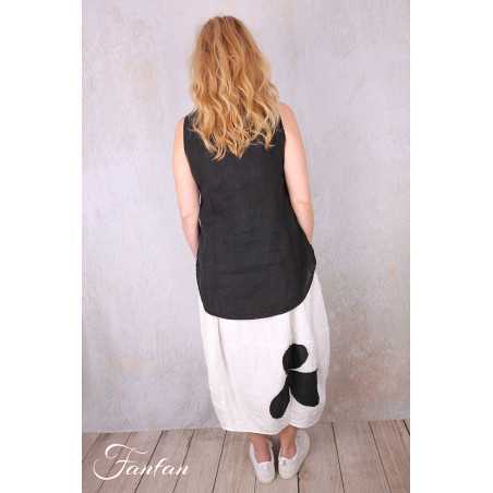 Grizas Top 52144/4-L400 en lin noir