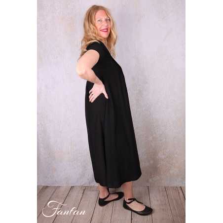 Grizas Robe 5709/2-S3 bambou et soie noir