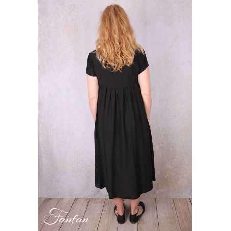 Grizas Robe 5709/2-S3 bambou et soie noir