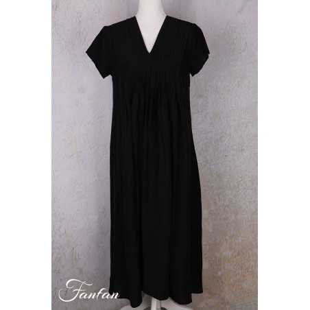 Grizas Robe 5709/2-S3 bambou et soie noir