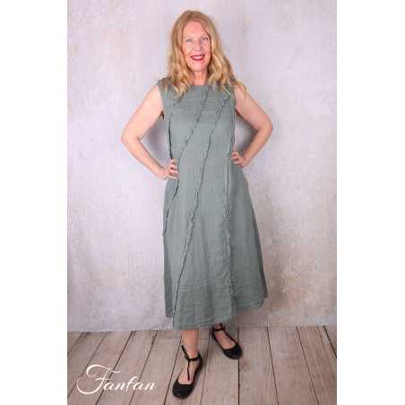 Grizas Robe 91875-L400 en lin vert