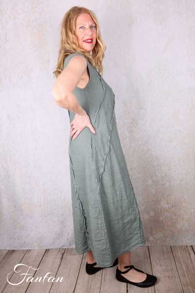 Grizas Robe 91875-L400 en lin vert