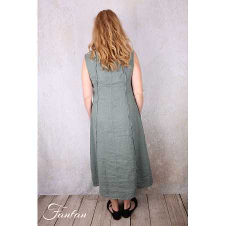 Grizas Robe 91875-L400 en lin vert