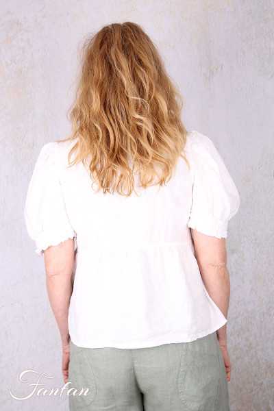 Grizas Blouse 52735-L-532 en lin blanc