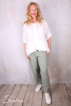 Grizas Blouse 52762-L6 en lin blanc