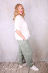 Grizas Blouse 52762-L6 en lin blanc