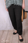 Grizas Pantalon en lin 3856-L257-T159 noir