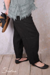 Grizas Pantalon en lin 3856-L257-T159 noir