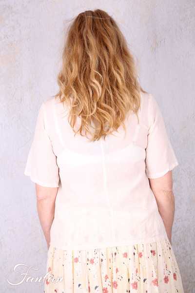 Ewa i walla Blouse Gun 44186 Oat Sushi voile
