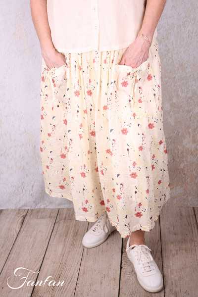 Ewa i walla Jupe Git 22317 Original Flower voile