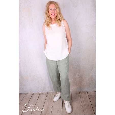 Grizas Top 52144/4-L400 en lin blanc