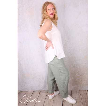 Grizas Top 52144/4-L400 en lin blanc
