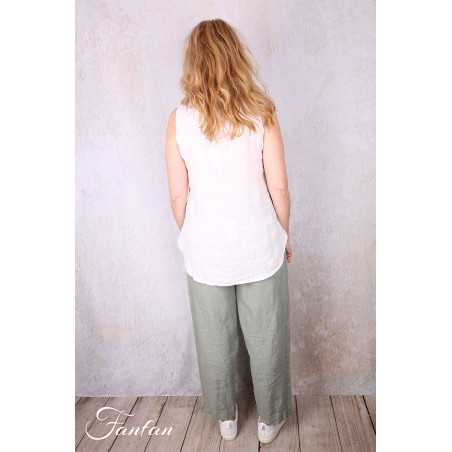 Grizas Top 52144/4-L400 en lin blanc
