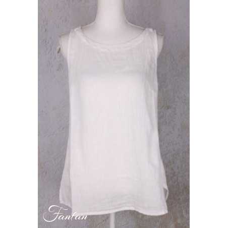 Grizas Top 52144/4-L400 en lin blanc