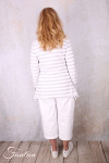PLÜ-Plus la vie Cardigan 5082 Cement stripe