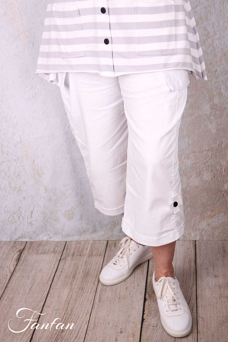 PLÜ-Plus la vie Pantacourt perfect pant 10010 white