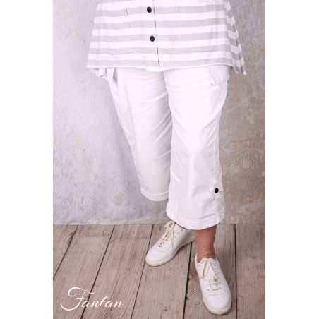 PLÜ-Plus la vie Pantacourt perfect pant 10010 white