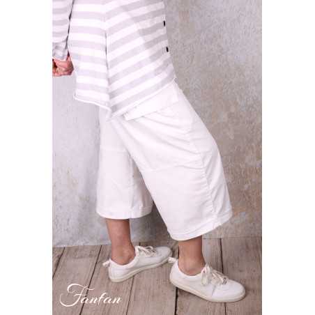 PLÜ-Plus la vie Pantacourt perfect pant 10010 white