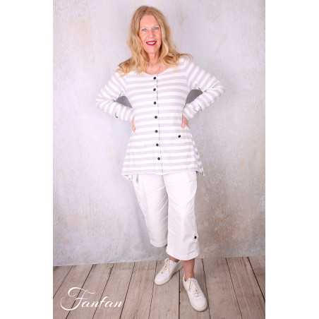 PLÜ-Plus la vie Pantacourt perfect pant 10010 white