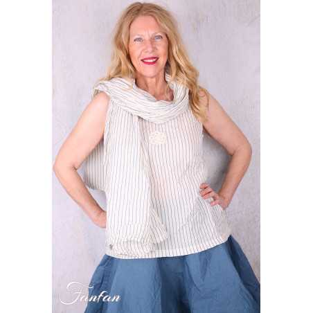 Ewa i walla Écharpe Krista 77625 voile rayé