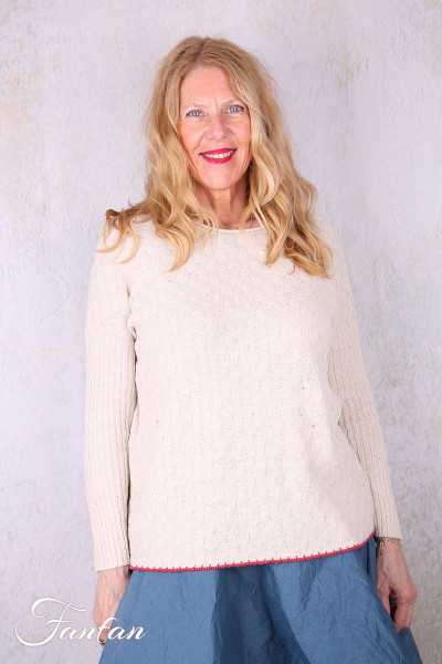 Ewa i walla Pullover coton Raja 44210 Cream