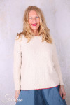 Ewa i walla Pullover coton Raja 44210 Cream