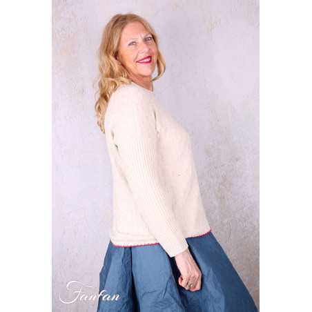 Ewa i walla Pullover coton Raja 44210 Cream