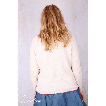 Ewa i walla Pullover coton Raja 44210 Cream