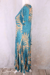 Orientique Robe Ponta Verde 40203 Godet manches courtes