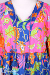 Orientique Robe Miraflores Frill sleeves Layers Mix