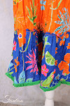 Orientique Robe Miraflores Frill sleeves Layers Mix