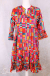 Orientique Robe Peru 71598 Layers Frill sleeves