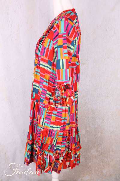 Orientique Robe Peru 71598 Layers Frill sleeves