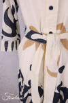 Orientique Robe Nazca 40194 Tie Waist Print