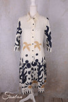 Orientique Robe Nazca 40194 Tie Waist Print