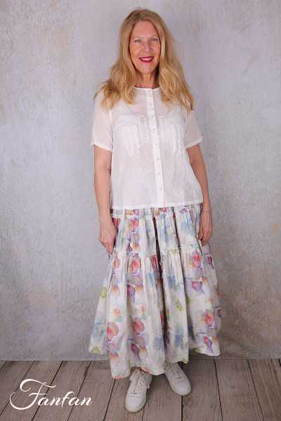 Ewa i walla Blouse Gun 44186 White Sushi voile