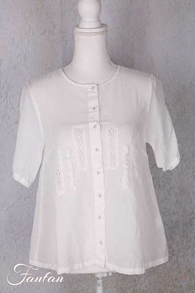 Ewa i walla Blouse Gun 44186 White Sushi voile