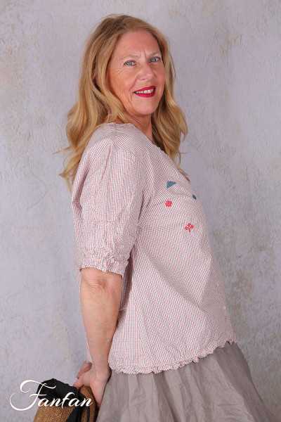 Ewa i walla Blouse Rachelle 44198 Original checked cotton