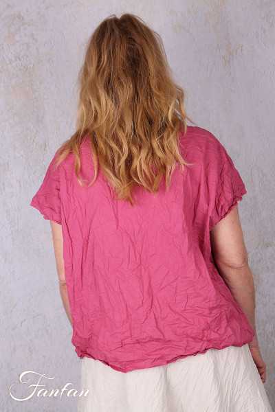 Privatsachen Top Plastglanz Magnolia en coton égyptien froissé