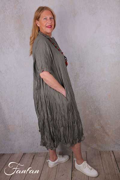 Privatsachen Robe en coton égyptien froissé Kleiderhei Mimos