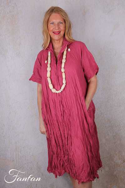 Privatsachen Robe en coton égyptien froissé Kleiderhei Magnolia