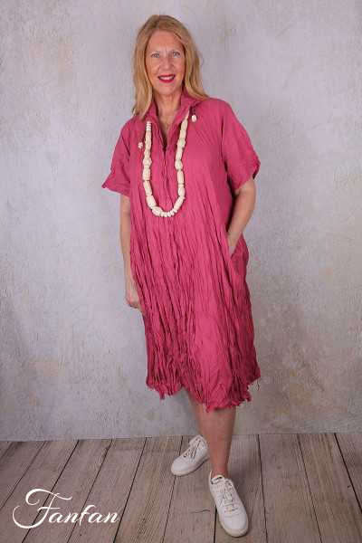 Privatsachen Robe en coton égyptien froissé Kleiderhei Magnolia