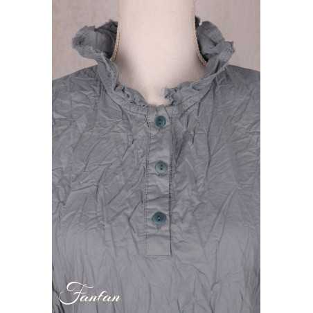 Privatsachen Blouse Applikleid Strasse en coton égyptien froissé